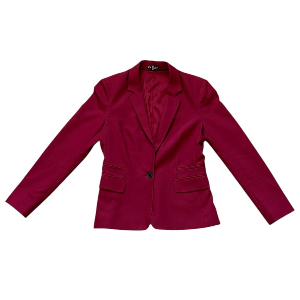 Express Women's Raspberry Single-Button Tailored … - image 1